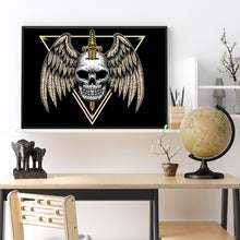 Load image into Gallery viewer, Winged Skull 40x30cm(canvas) full round drill diamond painting
