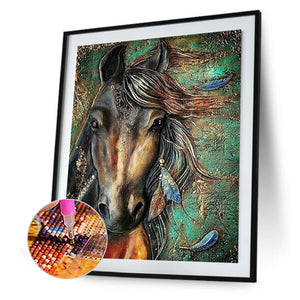 Horse 30x40cm(canvas) full square drill diamond painting