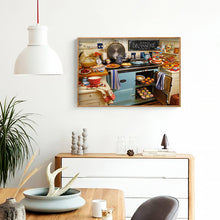 Load image into Gallery viewer, Kitchen 55x40cm(canvas) full round drill diamond painting
