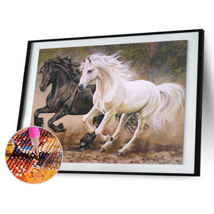 Running Horse 40x30cm(canvas) full square drill diamond painting
