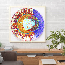 Load image into Gallery viewer, Moon Beauty 30x30cm(canvas) partial special shaped drill diamond painting
