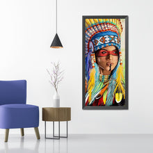 Load image into Gallery viewer, Indian Woman 45x85cm(canvas) full square drill diamond painting
