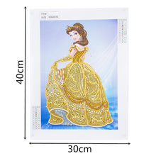 Load image into Gallery viewer, Princess 30x40cm(canvas) partial special shaped drill diamond painting
