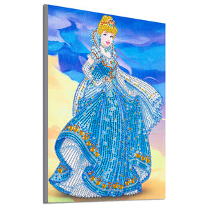 Princess 30x40cm(canvas) partial special shaped drill diamond painting