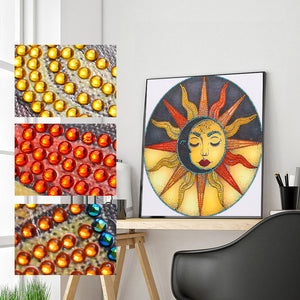Sunflower 30x30cm(canvas) partial special shaped drill diamond painting