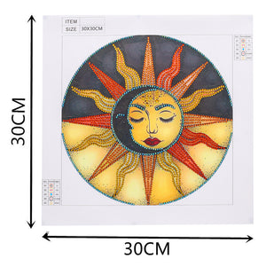 Sunflower 30x30cm(canvas) partial special shaped drill diamond painting