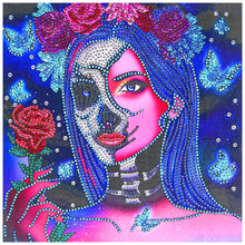 Load image into Gallery viewer, Halloween 30x30cm(canvas) partial special shaped drill diamond painting
