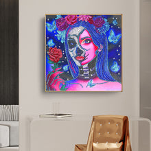 Load image into Gallery viewer, Halloween 30x30cm(canvas) partial special shaped drill diamond painting
