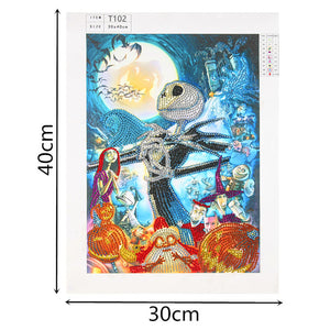 Halloween 30x40cm(canvas) partial special shaped drill diamond painting