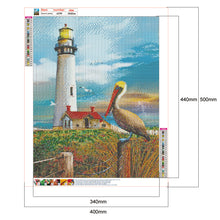 Load image into Gallery viewer, Beachfront Lighthouse 40x50cm(canvas) full round drill diamond painting
