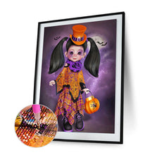 Load image into Gallery viewer, Halloween Cartoon Girl 30x40cm(canvas) full round drill diamond painting
