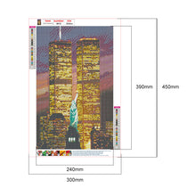 Load image into Gallery viewer, Liberty Statue 30x45cm(canvas) full round drill diamond painting
