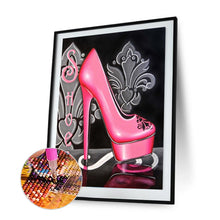 Load image into Gallery viewer, Pink High Heels 30x40cm(canvas) full round drill diamond painting
