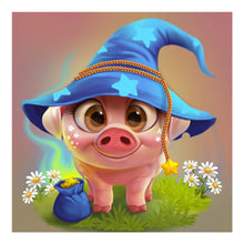Load image into Gallery viewer, Cute Pig 30x30cm(canvas) full round drill diamond painting
