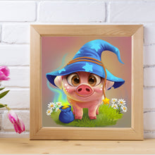 Load image into Gallery viewer, Cute Pig 30x30cm(canvas) full round drill diamond painting
