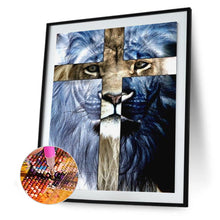 Load image into Gallery viewer, Cross 30x40cm(canvas) full round drill diamond painting
