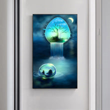 Load image into Gallery viewer, Waterfall In Cave 30x60cm(canvas) full round drill diamond painting
