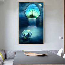 Load image into Gallery viewer, Waterfall In Cave 30x60cm(canvas) full round drill diamond painting
