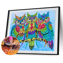 Load image into Gallery viewer, Owl 40x30cm(canvas) full crystal drill diamond painting
