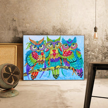 Load image into Gallery viewer, Owl 40x30cm(canvas) full crystal drill diamond painting
