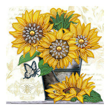 Load image into Gallery viewer, Sunflower 30x30cm(canvas) partial special shaped drill diamond painting
