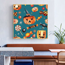 Load image into Gallery viewer, Halloween Pumpkin Candy 30x30cm(canvas) full round drill diamond painting
