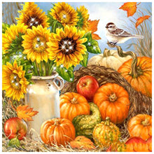 Load image into Gallery viewer, Sunflower Pumpkin 40x40cm(canvas) full round drill diamond painting
