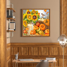 Load image into Gallery viewer, Sunflower Pumpkin 40x40cm(canvas) full round drill diamond painting
