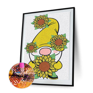 Sunflower & Goblin 30x40cm(canvas) full crystal drill diamond painting