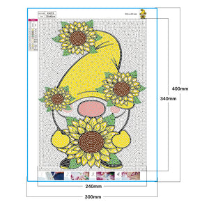 Sunflower & Goblin 30x40cm(canvas) full crystal drill diamond painting