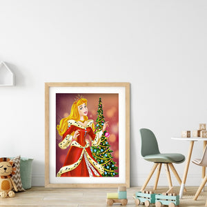 Princess Arlo For Christmas 30x40cm(canvas) full round drill diamond painting