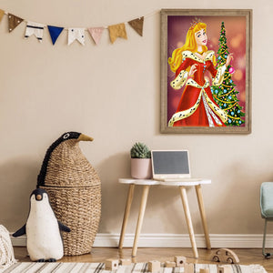 Princess Arlo For Christmas 30x40cm(canvas) full round drill diamond painting