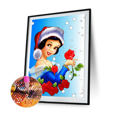 Load image into Gallery viewer, Christmas Snow White 30x40cm(canvas) full round drill diamond painting
