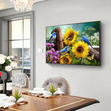 Load image into Gallery viewer, Birds &amp; Sunflowers 40x30cm(canvas) full round drill diamond painting
