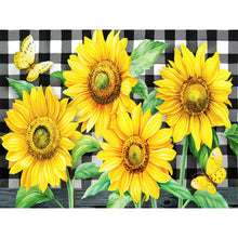 Load image into Gallery viewer, Sunflower Butterfly 40x30cm(canvas) full round drill diamond painting
