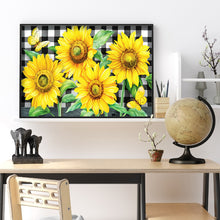 Load image into Gallery viewer, Sunflower Butterfly 40x30cm(canvas) full round drill diamond painting
