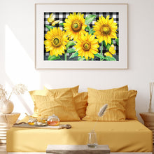 Load image into Gallery viewer, Sunflower Butterfly 40x30cm(canvas) full round drill diamond painting
