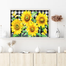 Load image into Gallery viewer, Sunflower Butterfly 40x30cm(canvas) full round drill diamond painting
