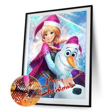 Load image into Gallery viewer, Princess Anna &amp; Olaf 40x50cm(canvas) full round drill diamond painting
