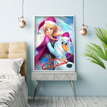 Load image into Gallery viewer, Princess Anna &amp; Olaf 40x50cm(canvas) full round drill diamond painting
