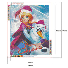 Load image into Gallery viewer, Princess Anna &amp; Olaf 40x50cm(canvas) full round drill diamond painting
