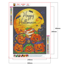 Load image into Gallery viewer, Halloween Pumpkin Head 30x40cm(canvas) full round drill diamond painting
