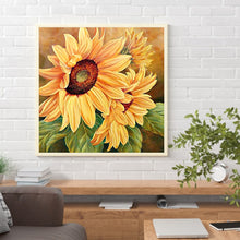 Load image into Gallery viewer, Sunflower 30x30cm(canvas) full square drill diamond painting
