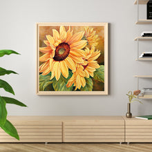 Load image into Gallery viewer, Sunflower 30x30cm(canvas) full square drill diamond painting
