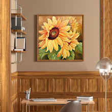 Load image into Gallery viewer, Sunflower 30x30cm(canvas) full square drill diamond painting
