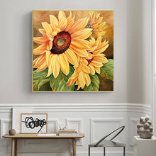 Load image into Gallery viewer, Sunflower 30x30cm(canvas) full square drill diamond painting
