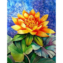 Load image into Gallery viewer, Lotus 30x40cm(canvas) full round drill diamond painting
