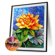 Load image into Gallery viewer, Lotus 30x40cm(canvas) full round drill diamond painting
