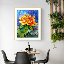 Load image into Gallery viewer, Lotus 30x40cm(canvas) full round drill diamond painting
