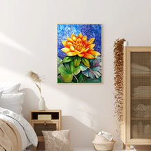 Load image into Gallery viewer, Lotus 30x40cm(canvas) full round drill diamond painting
